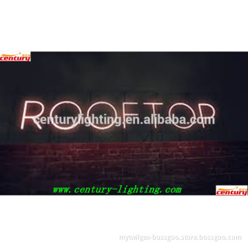 roof top neon sign